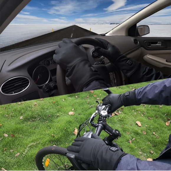 NEW Open Box Rechargeable Battery Electric Heated Gloves 4 Arthritis Hands Bikin - Picture 5 of 10